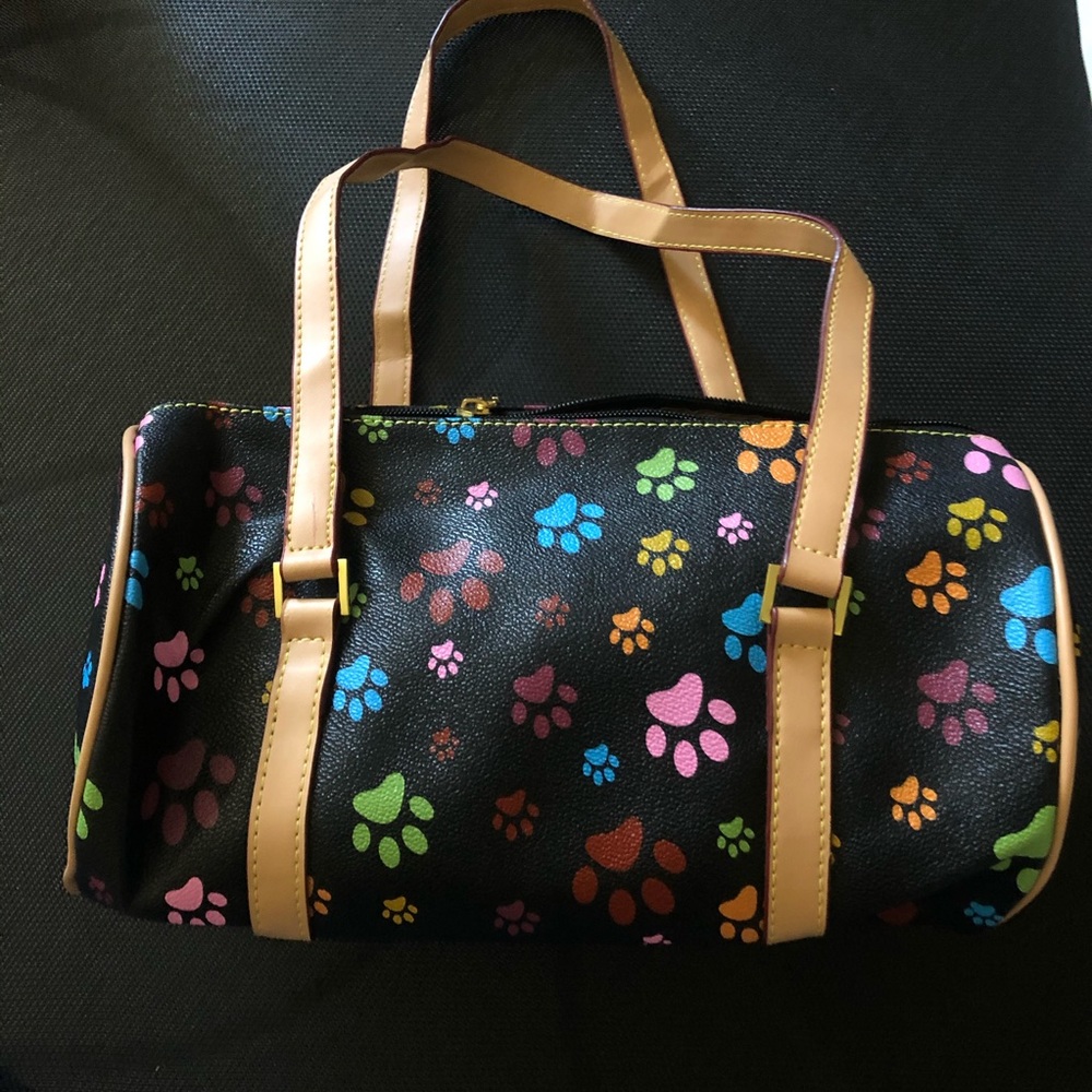 Paw Monogram Cylinder Mini Purse